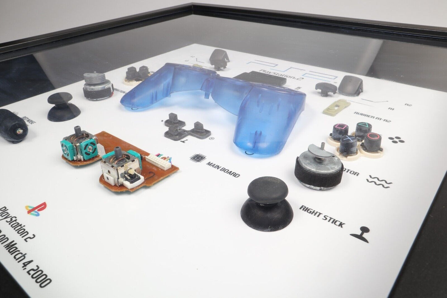 Playstation 2 Controller Frame | Blauw