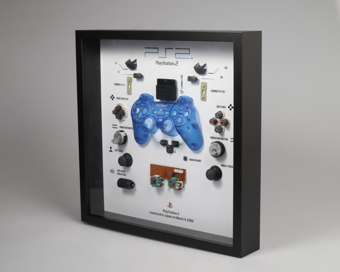 Playstation 2 Controller Frame | Blauw