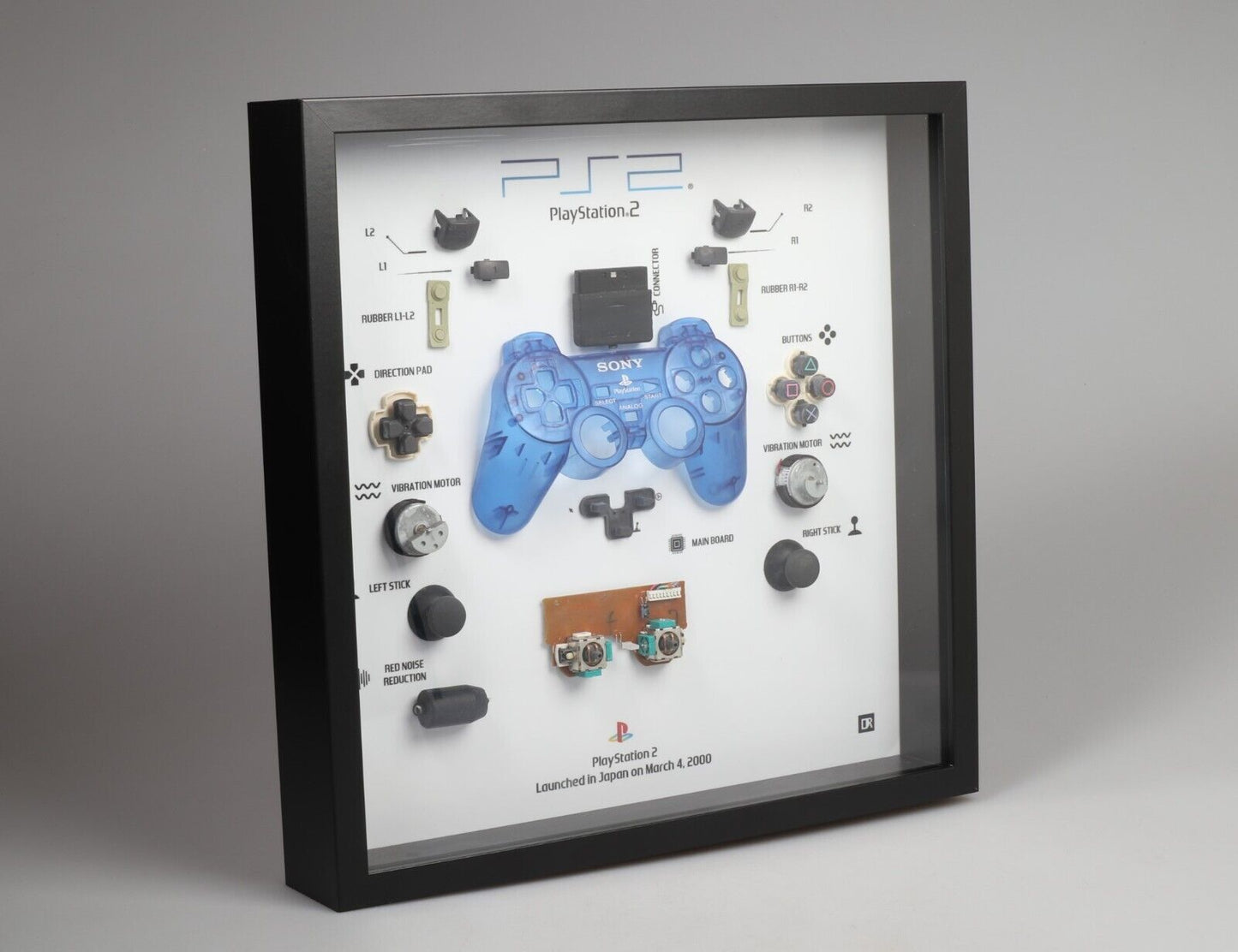 Playstation 2 Controller Frame | Blauw
