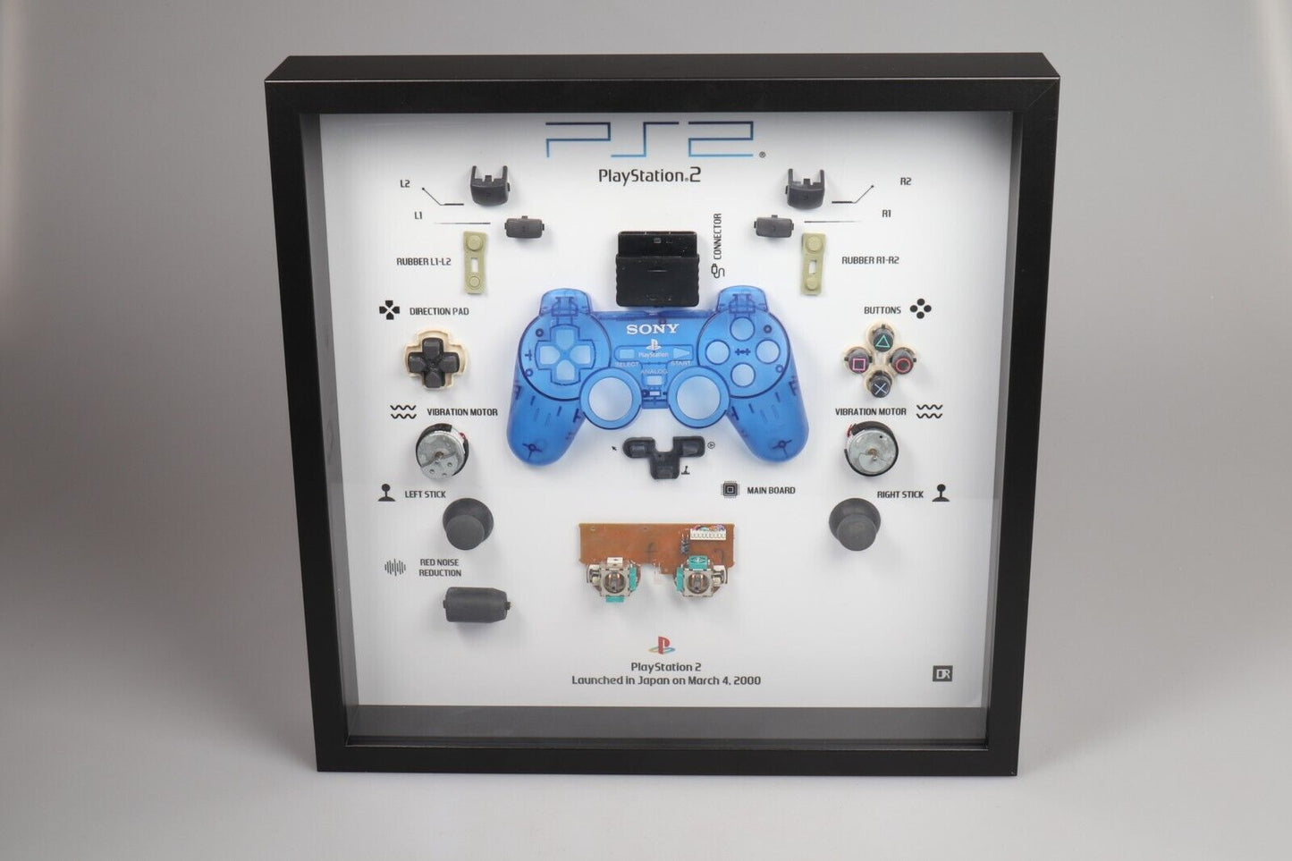 Playstation 2 Controller Frame | Blauw