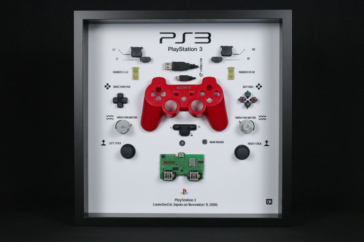 Cadre de manette Playstation 3 | Rouge