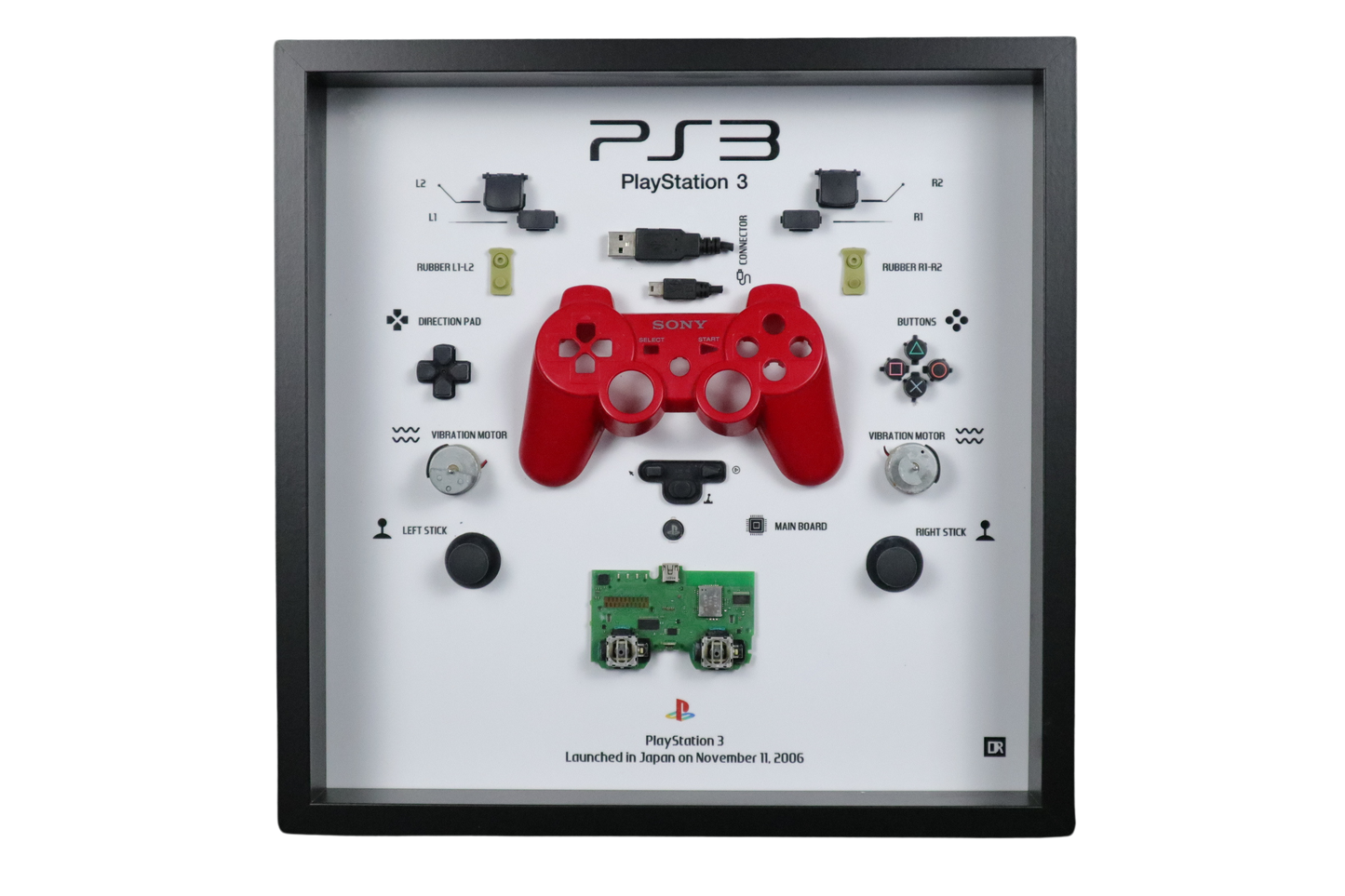 Playstation 3 Controller Frame | Rood