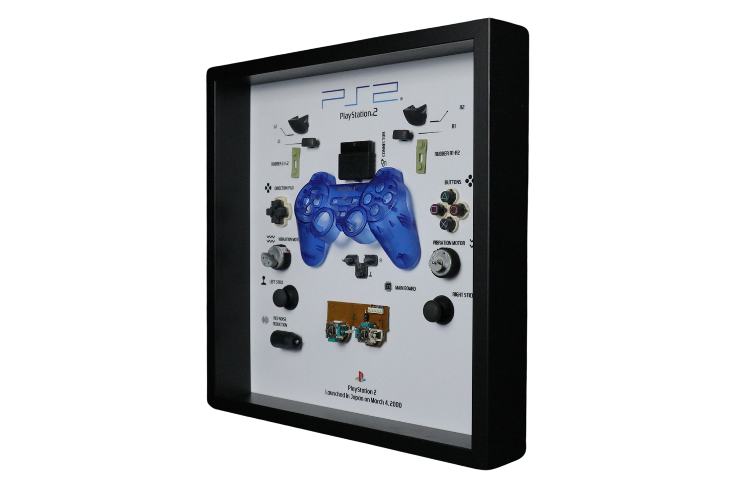 Playstation 2 Controller Frame | Blauw