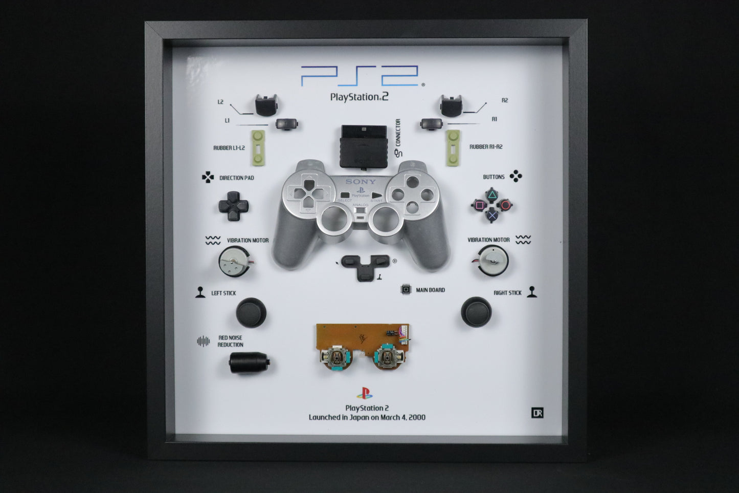 Playstation 2 Controller Frame | Silver