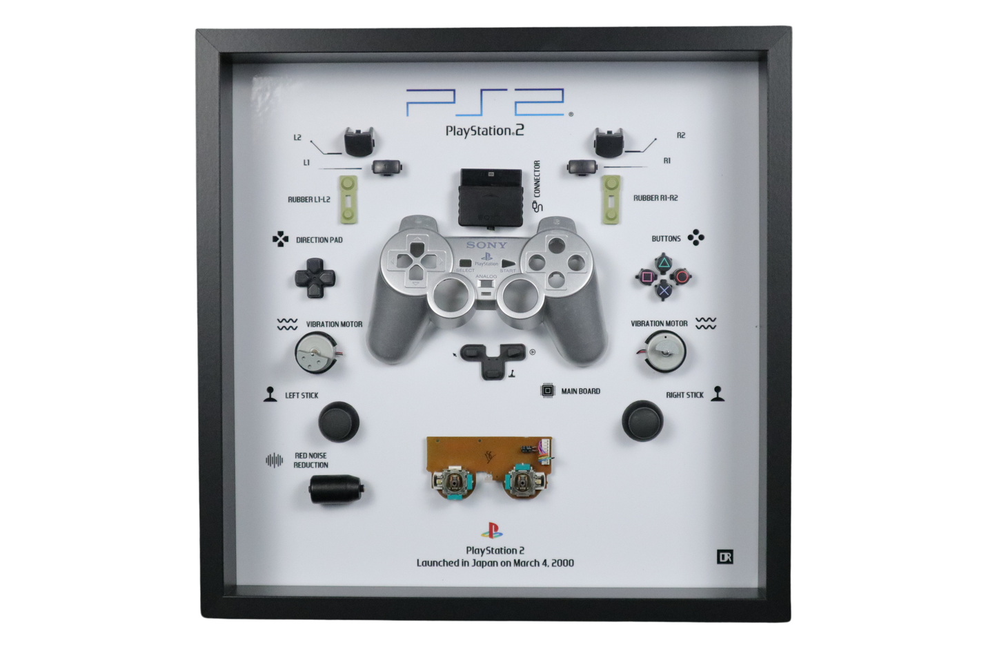 Playstation 2 Controller Frame | Black