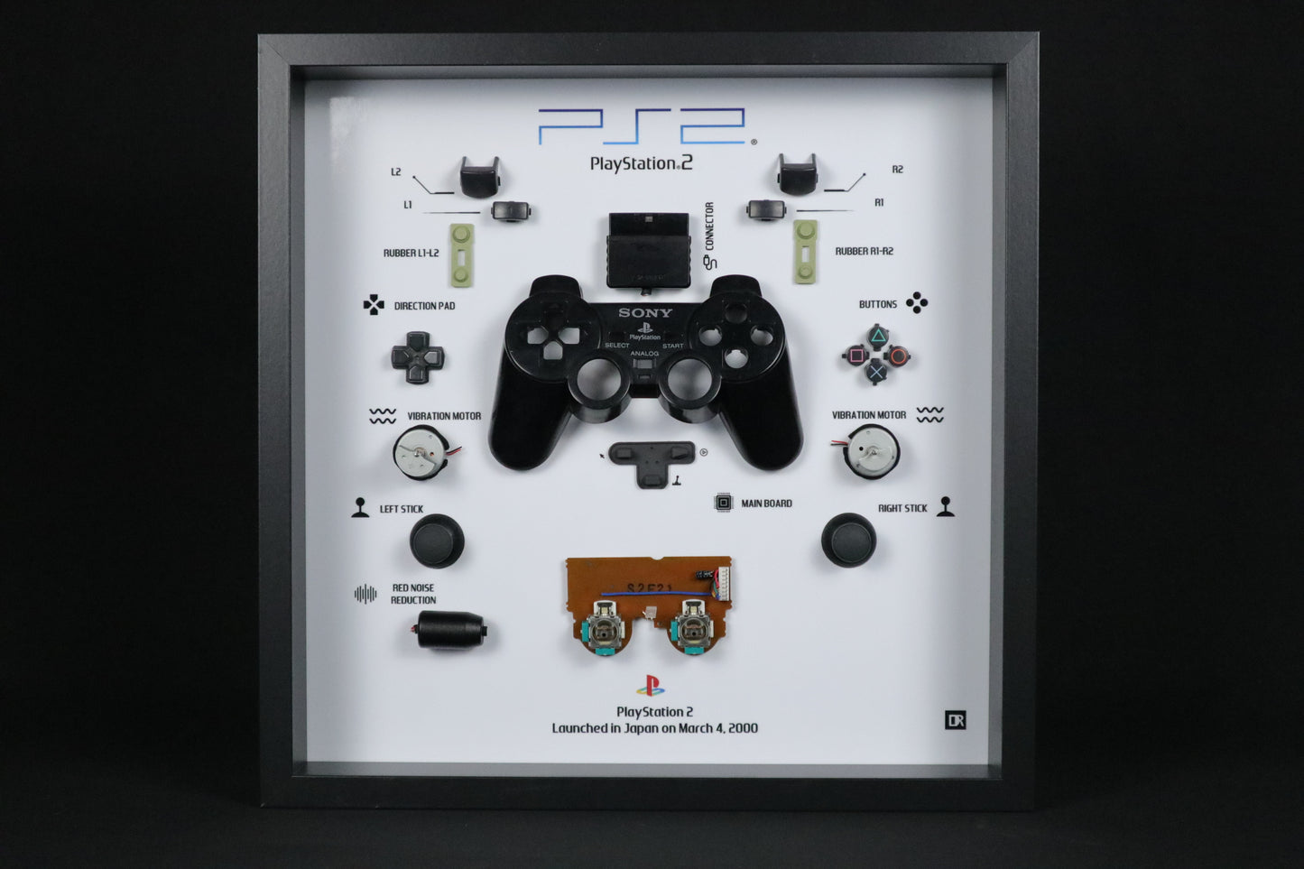 Playstation 2 Controller Frame | Black