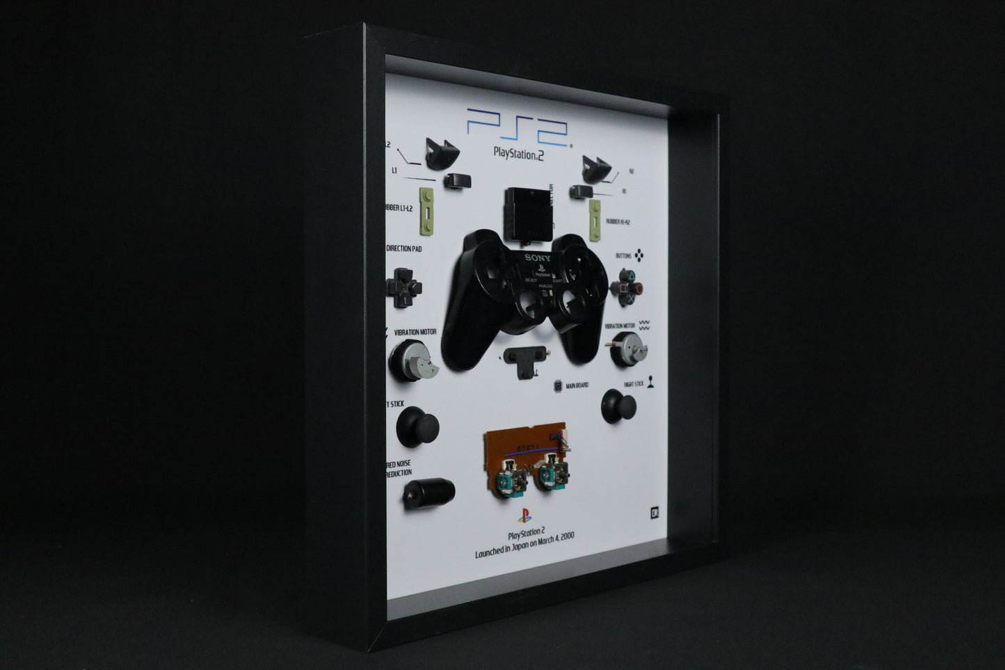 Playstation 2 Controller Frame | Black