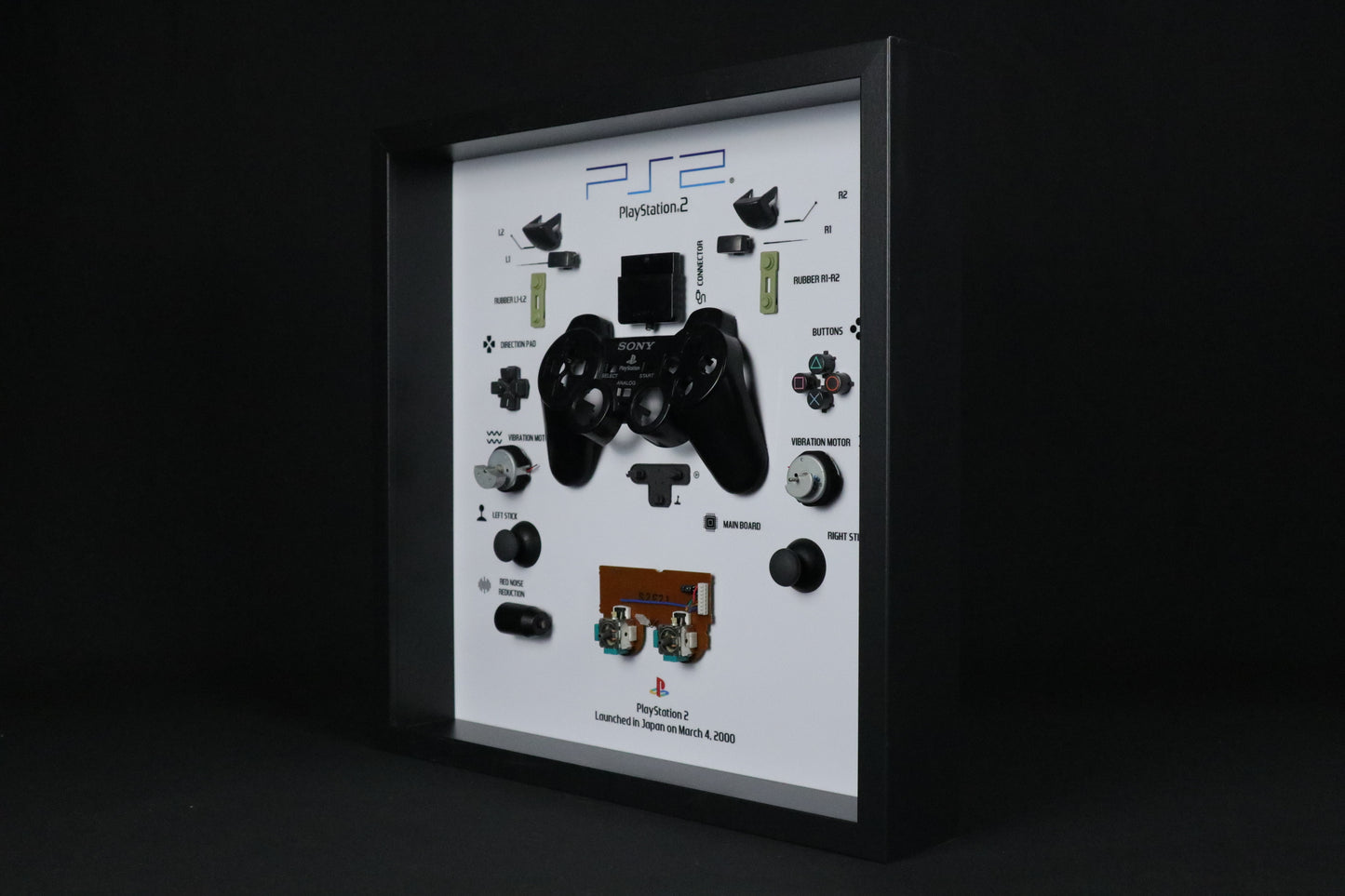 Playstation 2 Controller Frame | Black