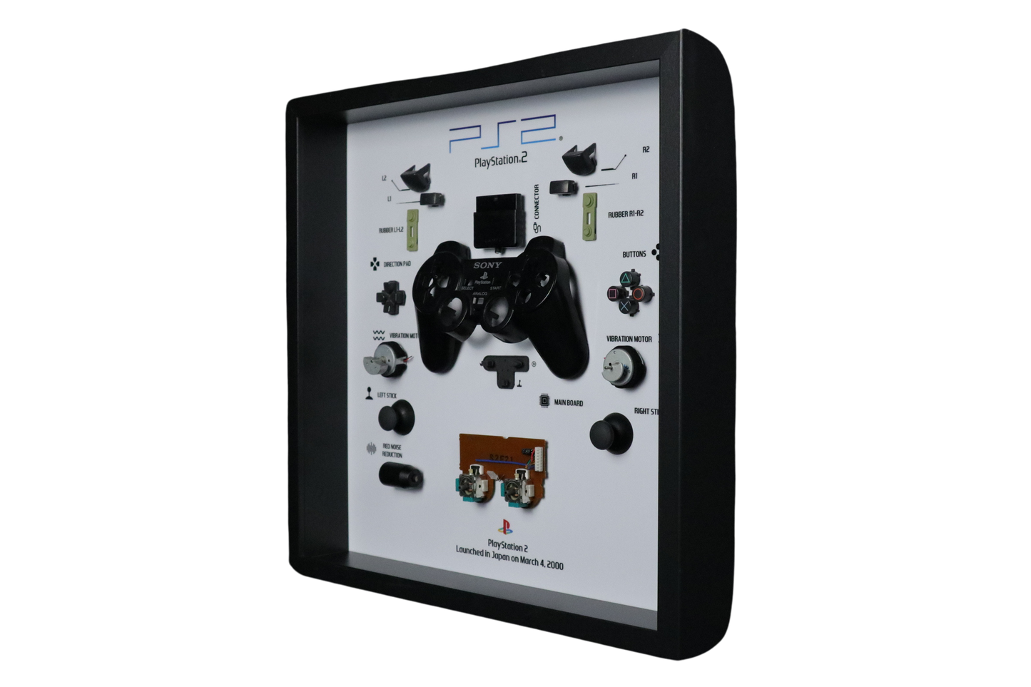 Playstation 2 Controller Frame | Black