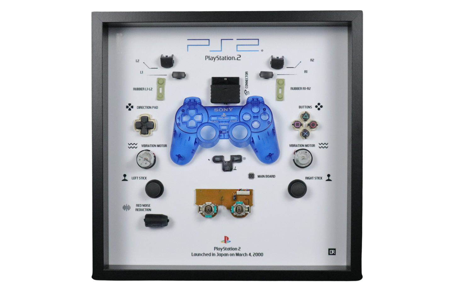 Playstation 2 Controller Frame | Black